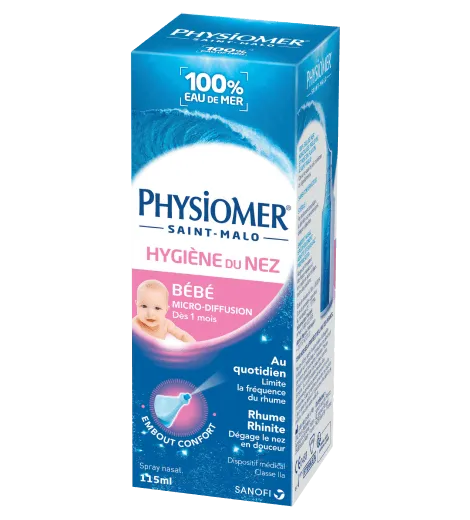 physiomer hygiene du nez bebe micro diffusion